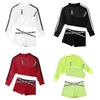 Kids Girls Cool Hip Hop Dance Outfits 3pcs Workout Short Net Blouse with Tank Top and Boyshorts Set