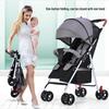 Lightweight Foldable Baby Stroller, Four-Wheeled, Convertible for Sitting or Lying, One-Button Fold Portable Design