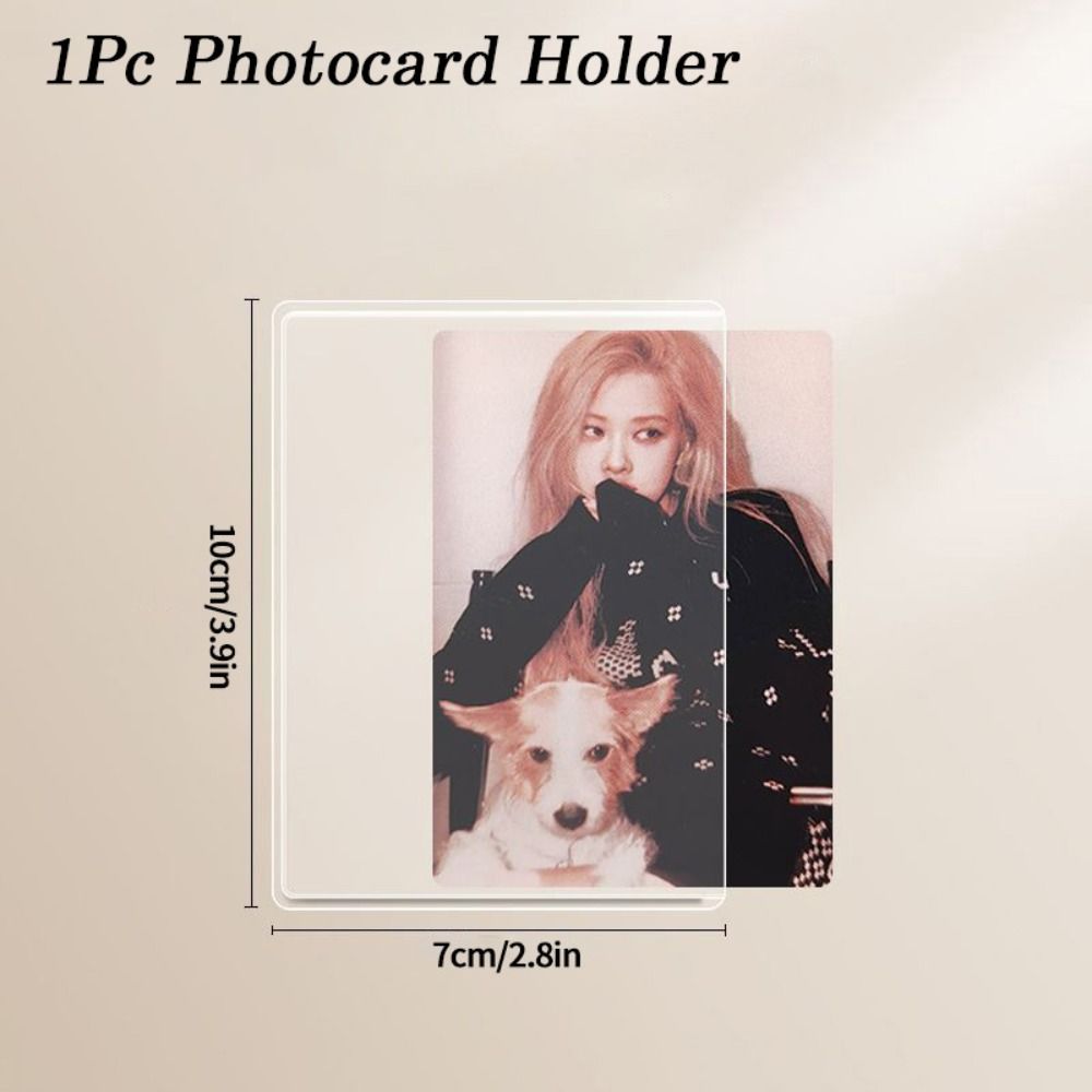 PVC Idol Photocard Sleeves Anti-Scratch Photo Protective Cover Fashion Photocard Holder