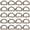 20Pcs Metal D Rings Snake Pattern Wear Resistant Metal Rings Buckle for DIY Belts Luggage Belts