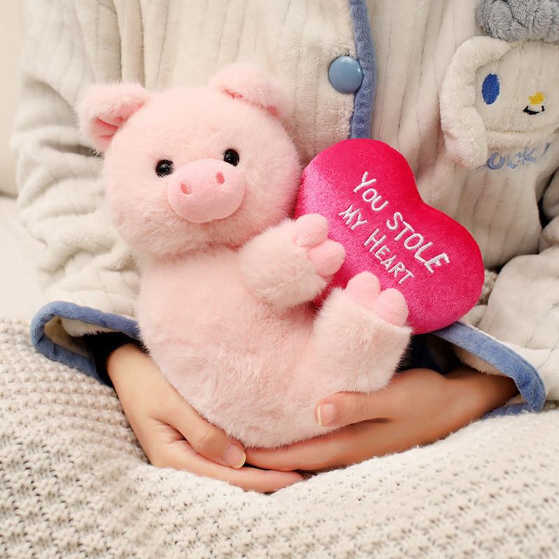 Pig Steal Heart Elephant Plush Toy Animal Stuffed Doll Cartoon Decoration Gift
