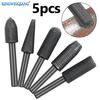 5-piece Set of Rotary Steel File Special-shaped File Embossed Steel File Electric Grinding Grinding