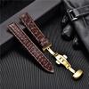 Crocodile Pattern Luxury Design Leather Watchbands with Automatic Buckle Men Watch Band 18mm 20mm 22mm 24mm Watch Straps