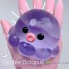 Taba Squishy Transparent Water Ball TPR Slow Rebound Bubble Octopus Pinch Toy Stress Relief Elastic Squeezing Ball Decompression