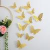 Skeleton Butterfly Wall Stickers 3D Hollow Paper Butterfly Wedding Festival Arrangement Home Decoration