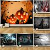 Home Decor Tapestry Ghost Wall Rug Decor Devil Bedspread Cushion Halloween Pumpkin Lantern Tapestry