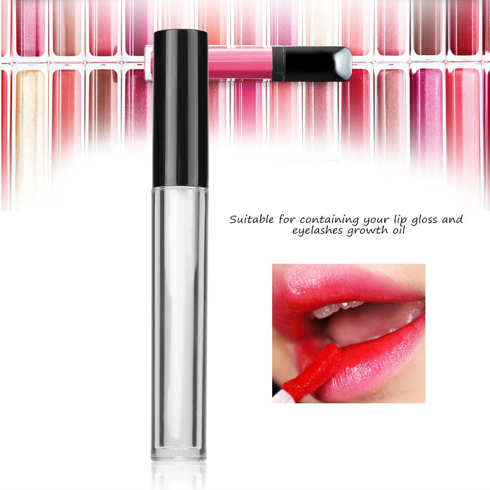 5pcs Set 5ml Clear Empty Lipgloss Bottle Eyelash Eyeliner Oil Container Lip Gloss Split Bottle