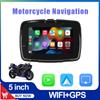 Motorcycle Navigation for Apple Carplay Display Screen Portable Motorcycle Waterproof Wireless Android Auto Monitor