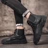 New Tooling Shoes Men Casual Leather Booties Autumn Quality High Top 8s Boots Male Platform Ankle Boots Zapatos De Hombre