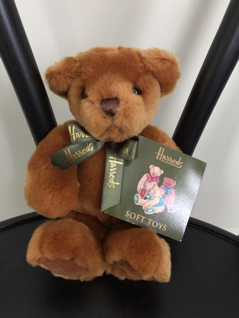 [USED] Harrods Brown Plush Teddy Bear Soft Toys