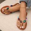 Plus-size Slipper Lady 45 Fashion Outside Wearing All-match Flat Flip-flops Beach Sandals