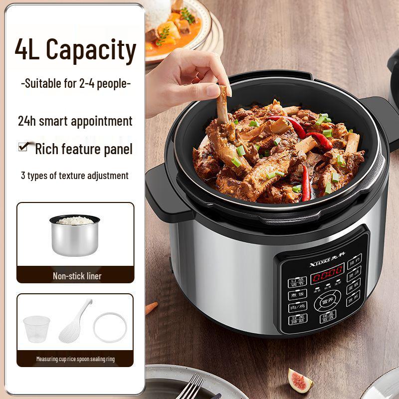 Multifunctional Electric Pressure Rice Cooker with Double Pot & Large Capacity [Manufacturer]