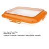Food Preservation Tray with Vacuum Sealed Lid Stackable Reusable Food Storage Container Fridge Storage Case for Kitchen
