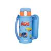 Vacuum Insulated Straw Bottle, 410ml, Blue, for Kids, Perfect for School or Kindergarten, FJV-400F BL