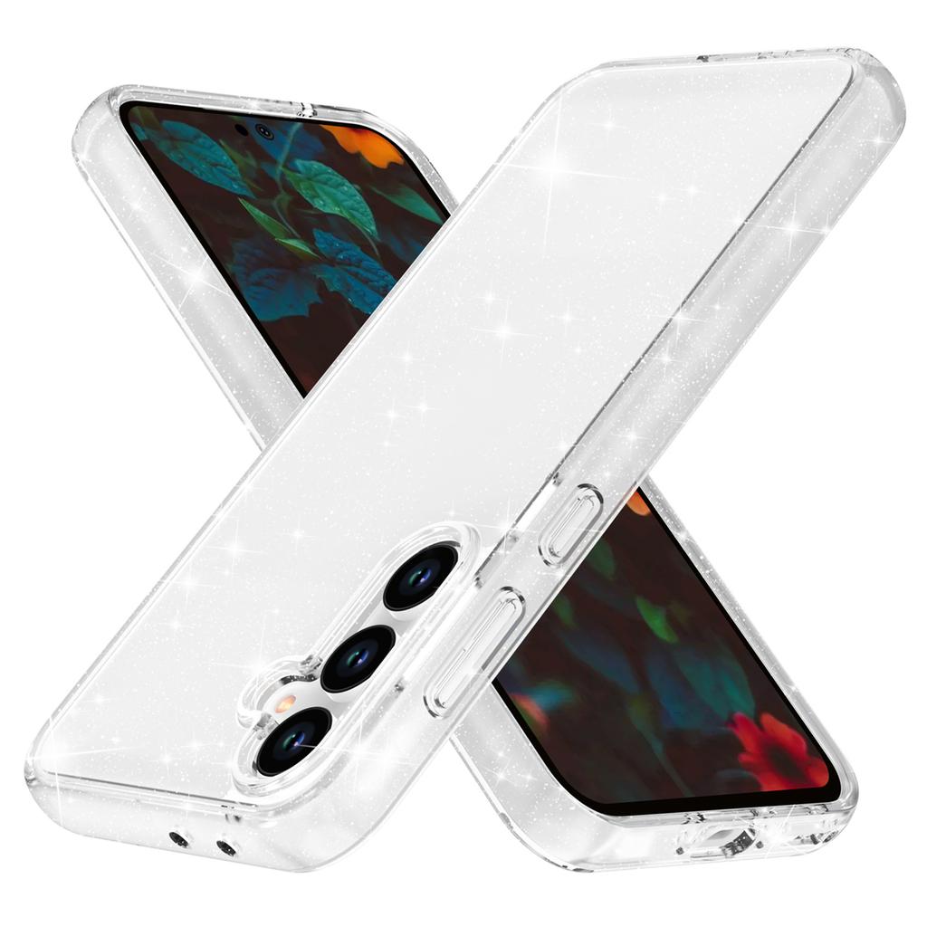 For Samsung Galaxy A36 5G/A56 5G Case Sparkly Powder Glitter Shiny Soft TPU+Hard PC Back Cover