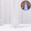 27CM Light Up Christmas Tree Colorful Lighting Battery Operated Holiday Home Decoration Acrylic LED Desktop Xmas Tree Lamp Ornament