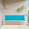 VidaXL Garden Bench Cushions Set of 2 Turquoise 200x50x7 Cm Fabric 361753