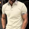Летняя рубашка поло с лацканами и карманом на пуговицах, мужские спортивные топы, универсальные, свободные, с короткими рукавами