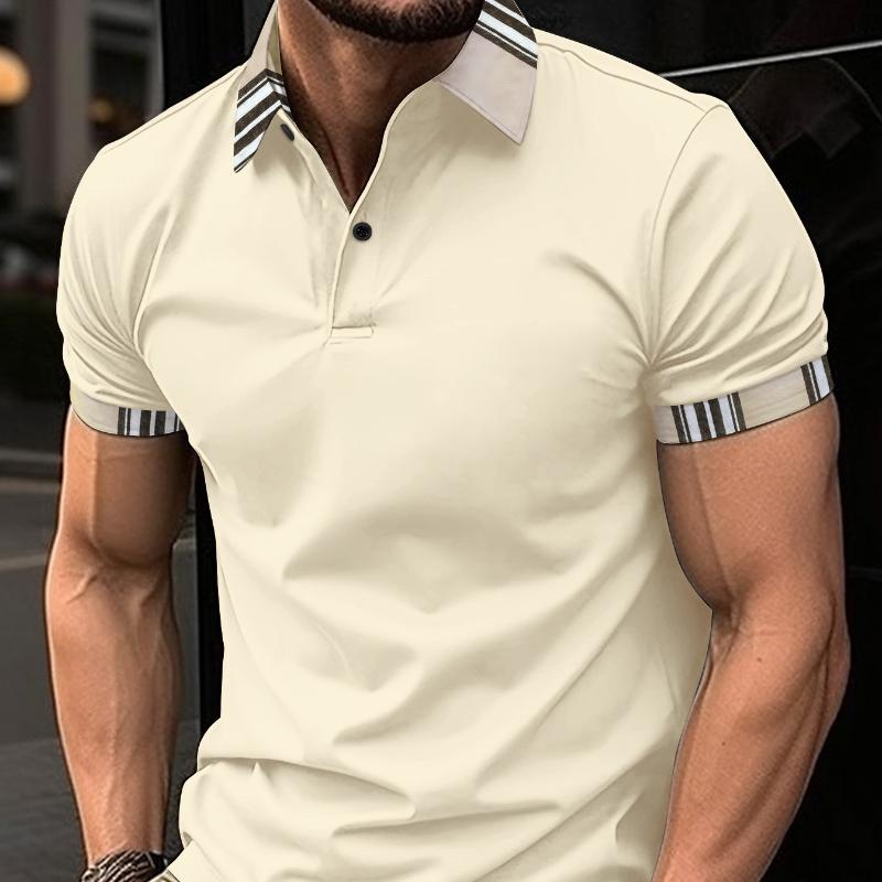 Летняя рубашка поло с лацканами и карманом на пуговицах, мужские спортивные топы, универсальные, свободные, с короткими рукавами