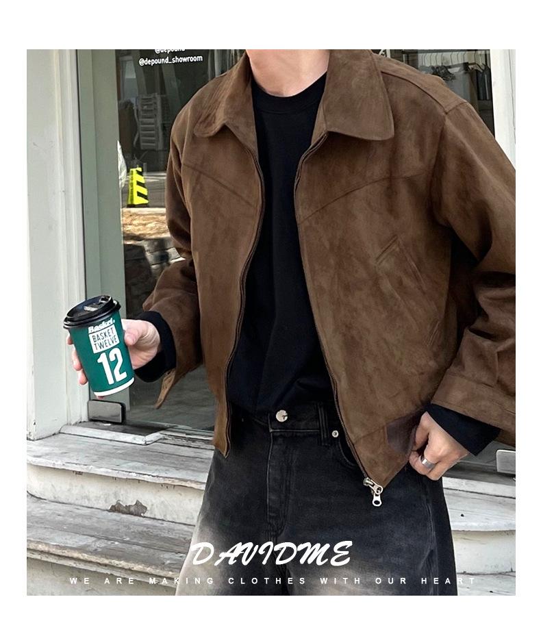 Мужская ретро-куртка свободного кроя в японско-американском стиле — повседневный стиль весна/осень