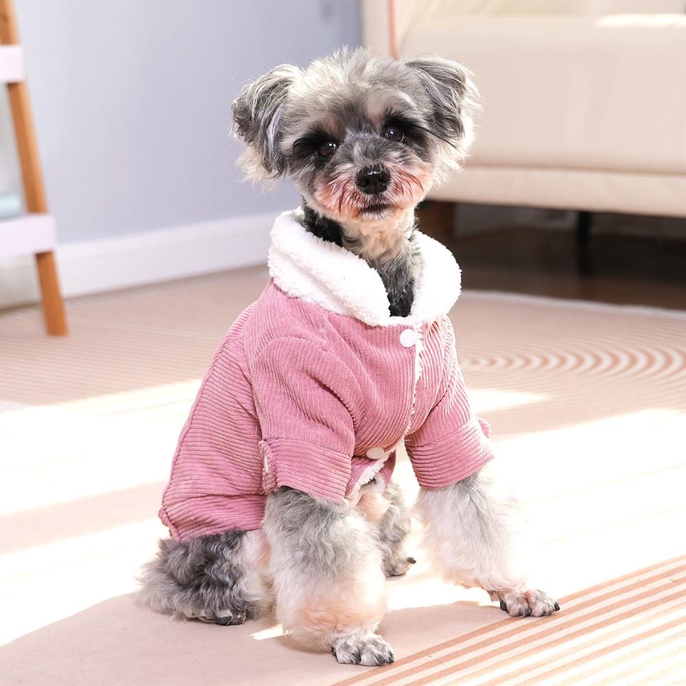 Soft Cozy Dog Clothes For Small Medium Dogs Cats Autumn Winter Warm Pet Coat Windproof Fleece Puppy Outfits Yorkshire Corgi Clothing