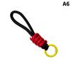 Creative Colorful Braided Lanyard Keychain Anti-Lost Knot Nylon Rope Keyring For Women Men Car Backpack Pendant Accessories Gift
