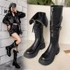 But Knee Boots Women's Autumn and Winter New Thick-soled High Knight Boots Belt Buckle Locomotive Long Boots
