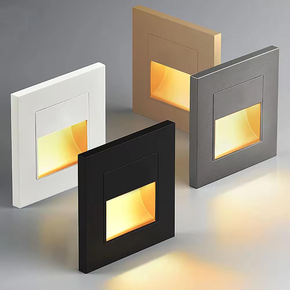 LED Staircase Light Infrared Body Sensor Light Embedded Steps Ladder Stairs Bedroom Night Light