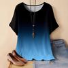 XL-7XL Plus Size Women's Casual Sports Loose Round Neck Short Sleeved T-shirt Top