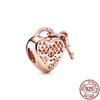 Sparkling Leveled Heart & Family Infinity Red Heart Charm 925 Sterling Silver Women Jewelry Beads Fit Original Fasion Bracelet
