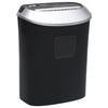 Paper Shredder - vidaXL - 10 Sheets - Cross-Cut - 20.8 L Bin - Black