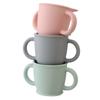 Organic Factory Silicone Bear Both Hand Cup, Pink, 1 Piece, Popular Korean Parenting Items