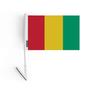 Drapeau Adhésif - Guinée - 14 X 21 Cm - 10 Pièces - Polyester - Léger - Recto/verso