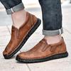 38-46 Retro Cow Leather Shoes Men Loafers Handmade Casual Leather Shoes Moccasins Men Flats Shoes