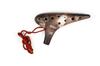 TNG Unglazed Ocarina Soprano C Special Ocarina Wind Instrument High Temperature [Single 12-hole Key] (with Case)