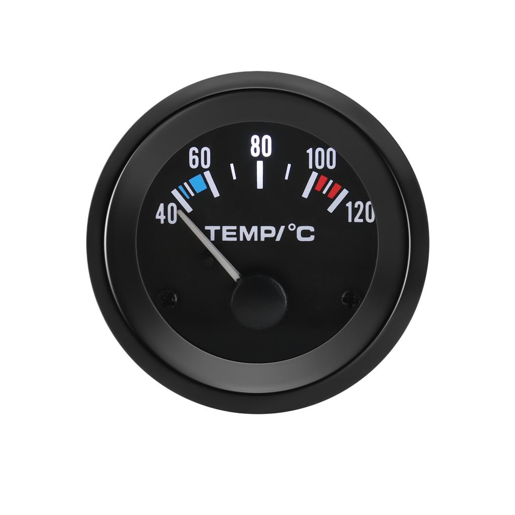 52mm Water Temperature Gauge 40-120 Celsius with Adaptor Joint Pipe Radiator 1/8NPT Sensor Car Racing Water Tank Level Indicator
