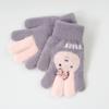 Thickened Autumn Winter Gloves Warm Warm Mittens Full Finger Gloves Hand Warmer  Boys Girls