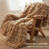 2025 Thick Double-Layer Faux Rabbit Fur Blanket for Winter