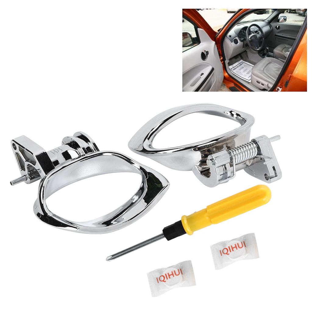 2pcs Inside Door Handles Left and Right 19299614(LH) 19299613(RH) Fit for HHR 2006‑2011