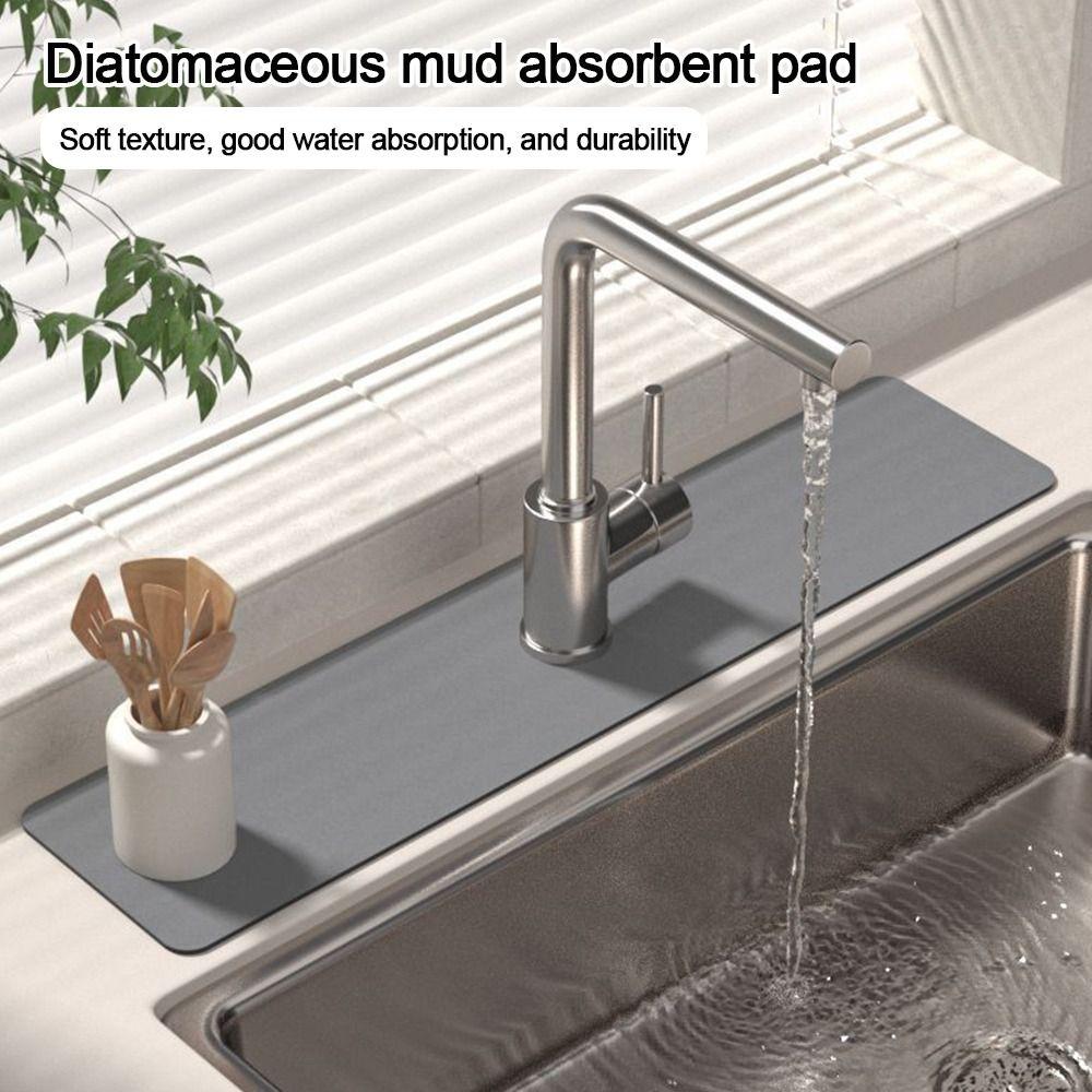 Multifunction Non-Slip Absorbent Pad Splash Sink Splash Mats  Kitchen Bathroom Supplies