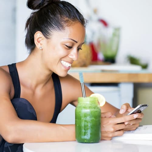 Collapsible Stainless Steel Straw, Reusable Metal Straw, Vista Metal Collapsible Straw | Telescoping Travel Straw with Cleaning Brush for Picnics, Out