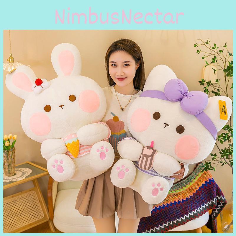 Cute Cartoon Rabbit Animal Plush Toys Lovely Deer Panda Girls Kids Bedtime Gifts