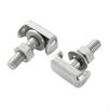 2 Pieces Battery Terminal Bolt and Nuts M6*22mm for Autos Sturdy T-bolt