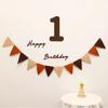 Felt Digital Hanging Flag Happy Birthday Bunting Banner New Felt Birthday Banner Party Decor