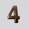 1 PC Waterproof Bronze ABS Plastic Numeral  Room Number Digits Sticker Address Sign Door Plates