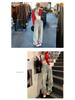 Women's 2024 Korean Retro High-Waist Wide-Leg Floor-Length Jeans