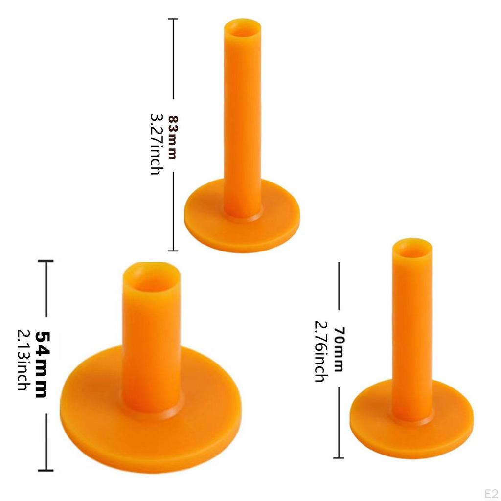 3Pcs Golf Tee Practice Tees Elastic T Shape Round Hole Park Ball Holder for Hitting