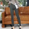 Women Solid Warm Winter Tight Thick Velvet Wool Cashmere Pants Trousers