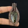 Dragon Blood Jasper Pendant, 999 Copper Wire Wrapped Gemstone Jewelry, Handmade Pendant, For Thanksgiving