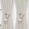 Polyester Pearl Curtain Tieback Adjustable Curtains Tie Rope Creative Pearl Curtain Buckle Home
